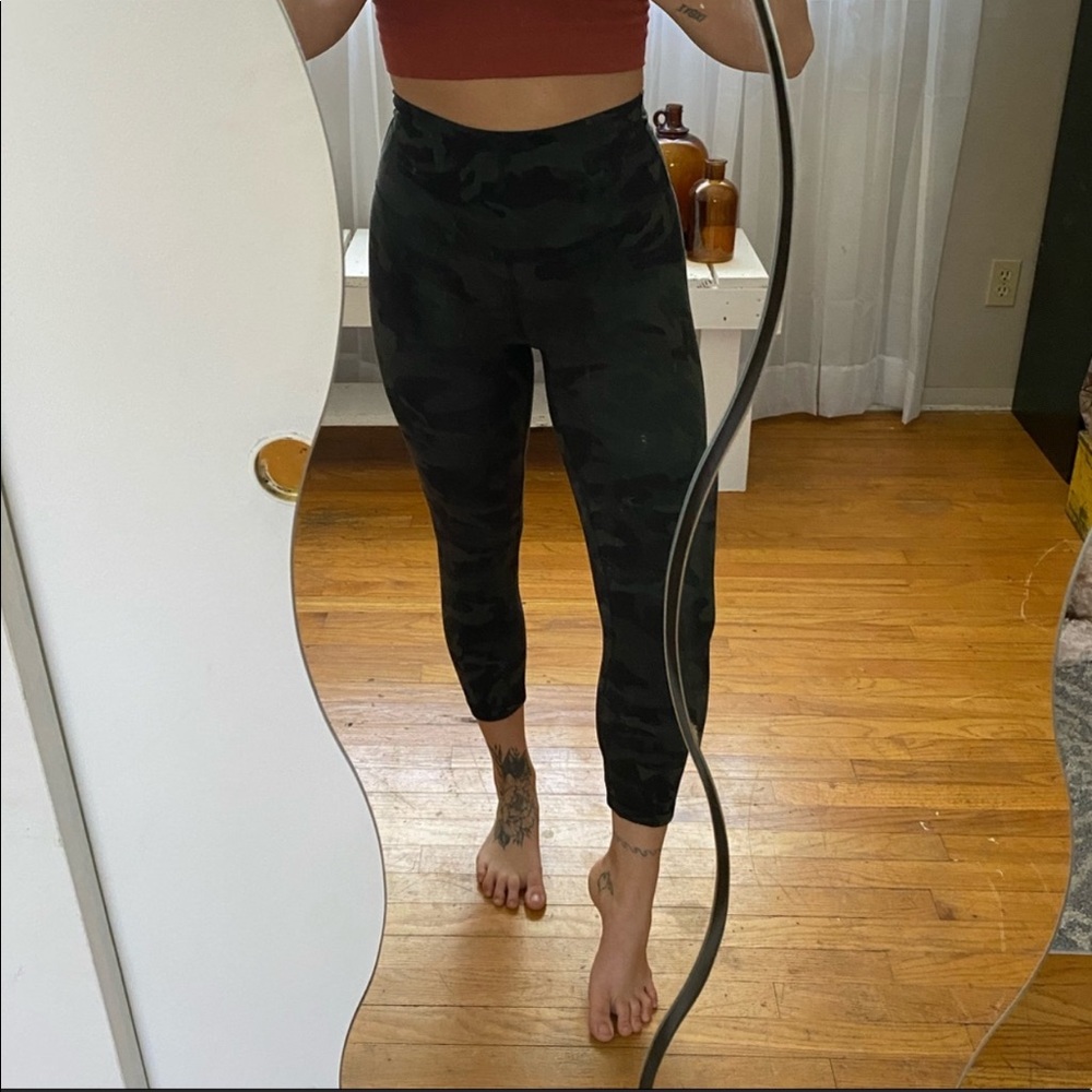 RARE - Lululemon Align Gator Green Camo Legging
